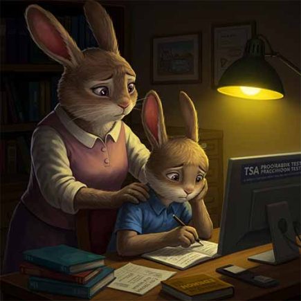 Thỏ Anh luyện công với đề thi thử Đánh giá tư duy TSA