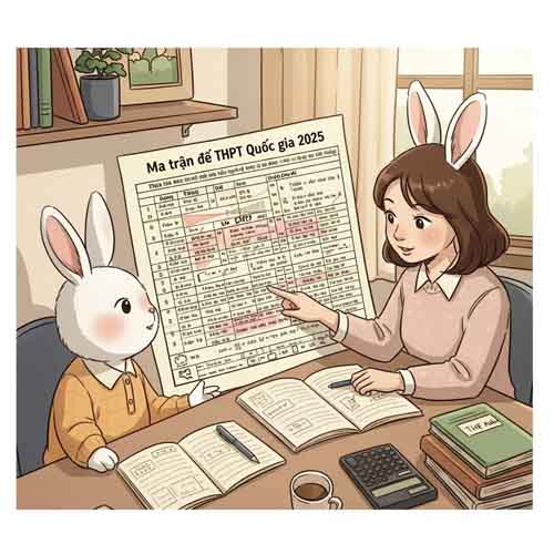 Ma trận đề thi tốt nghiệp THPT 2025 tất cả các môn